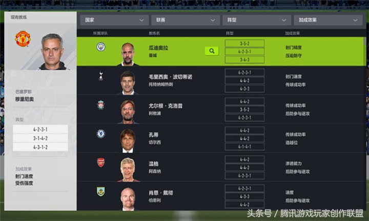 教练模式预设阵型推荐,教练搭配阵容应该注意什么