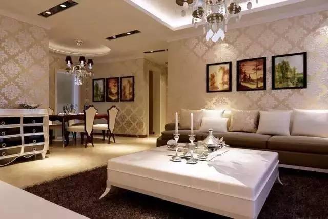 墙纸客厅全贴,客厅顶贴自粘墙纸