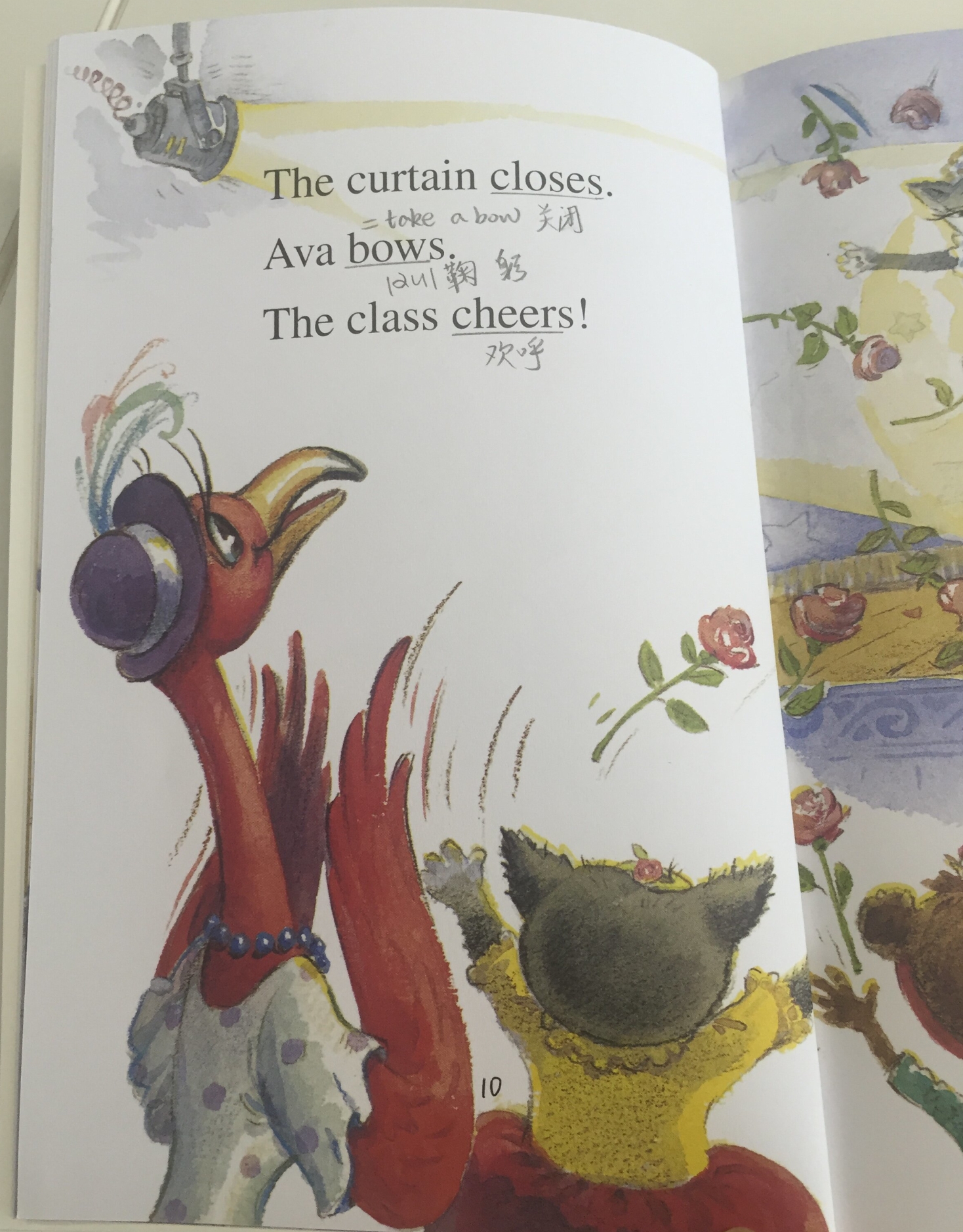 跟小猫Mia绘本学跳舞相关的英文,服装、舞蹈动作应有尽有