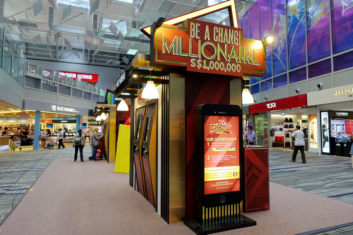 新加坡樟宜机场百万富翁,你和百万富翁的距离