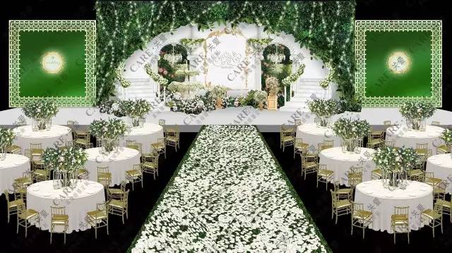 森系婚礼案例,独一无二的浪漫森系婚礼