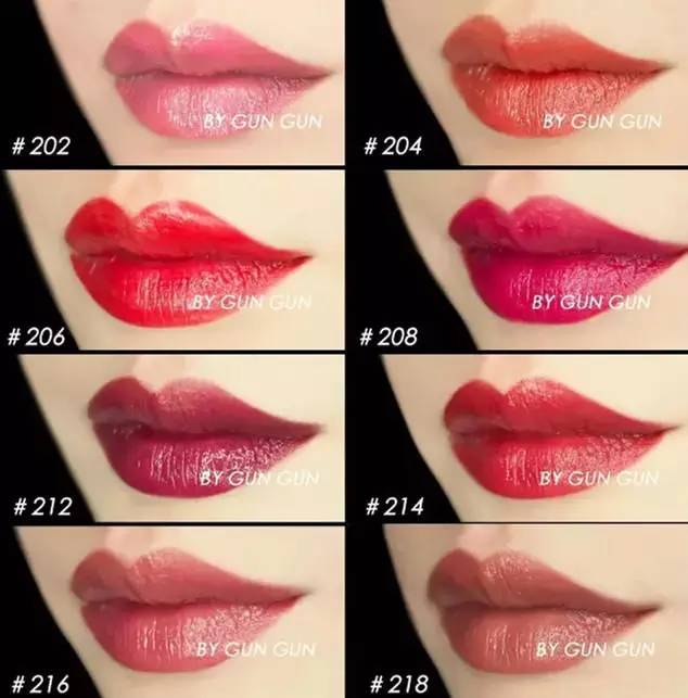 黑管口红哪个颜色好看,大牌细管口红