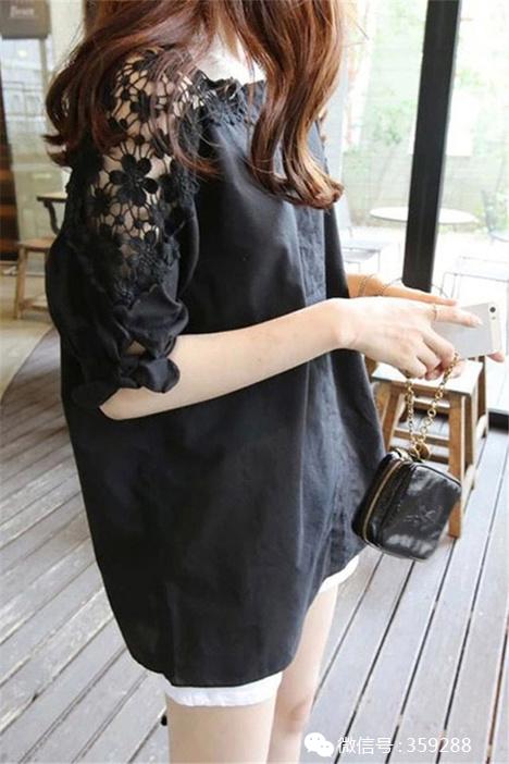 女童宽松时尚上衣,妈妈无袖减龄上衣宽松时尚版