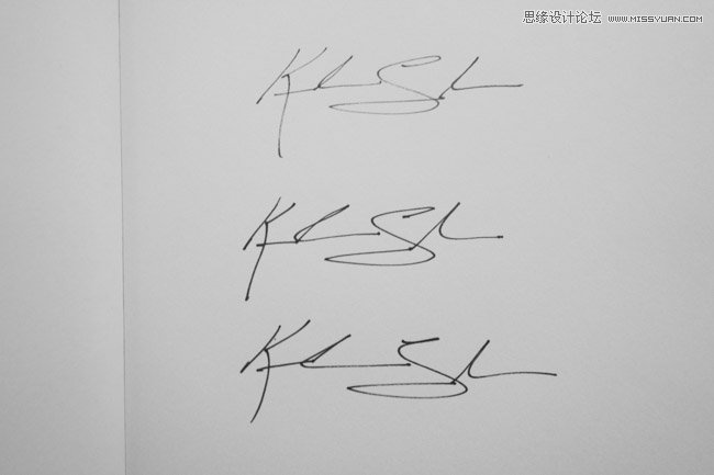 [99]Photoshop把手写字制作成个性的签名水印