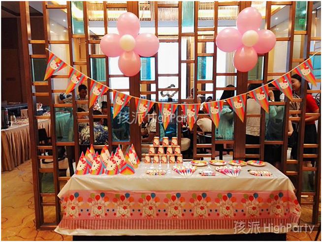 百日宴hellokitty,hellokitty生日宴布置