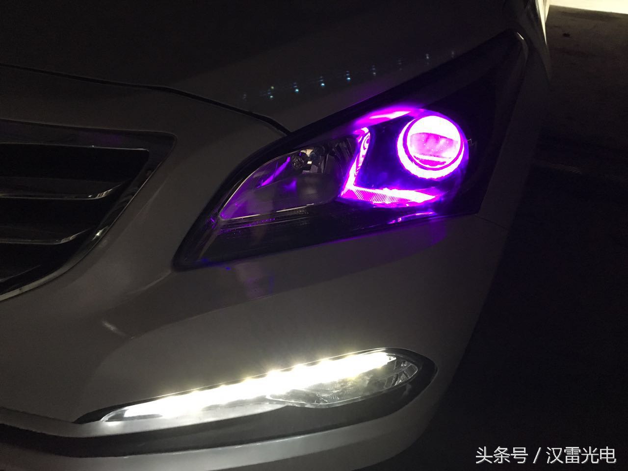 汉雷雷神氙气灯测评,现代名图改氙气灯多少钱