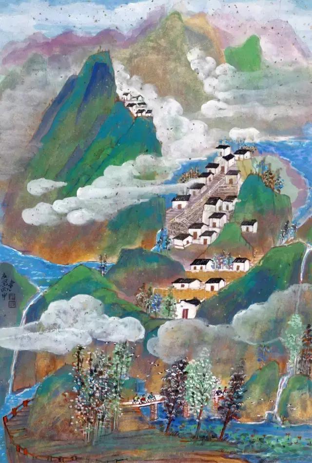 浓浓山水情,中国最美山水风景国画