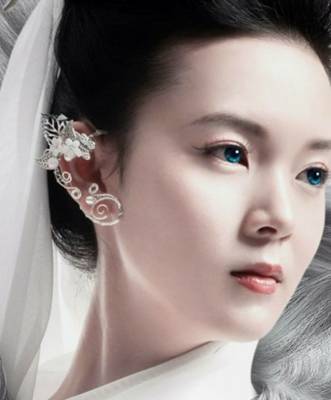 原来蓝色美瞳这么好看,原来现在的美瞳也这么好看呢