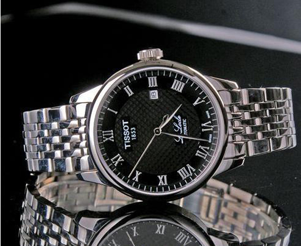 优雅的时间礼物天梭力洛克系列男士自动机械腕表