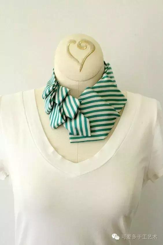 旧领带变身戒指收纳台,旧领带变废为宝