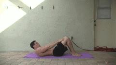 健身球卷腹动作教程,健身房练腹最好组合