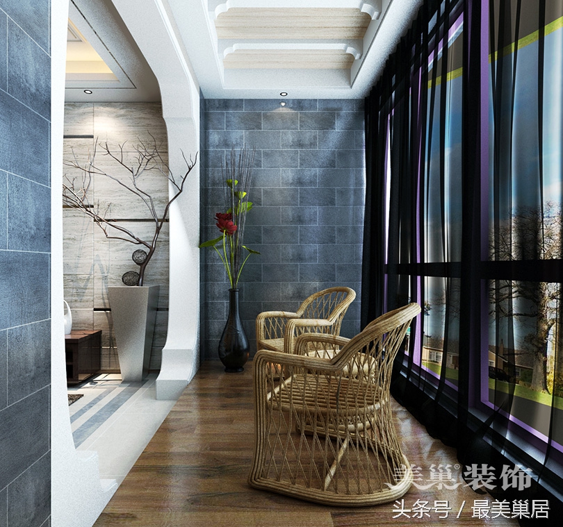 正商双湖湾两室设计,正商城三室两厅装修设计案例