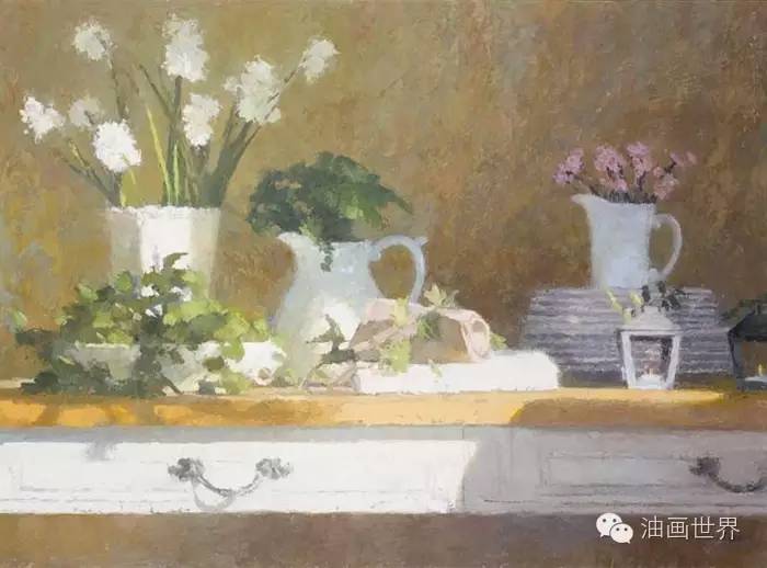 禅意山水意境油画,浓郁诗意的风景油画