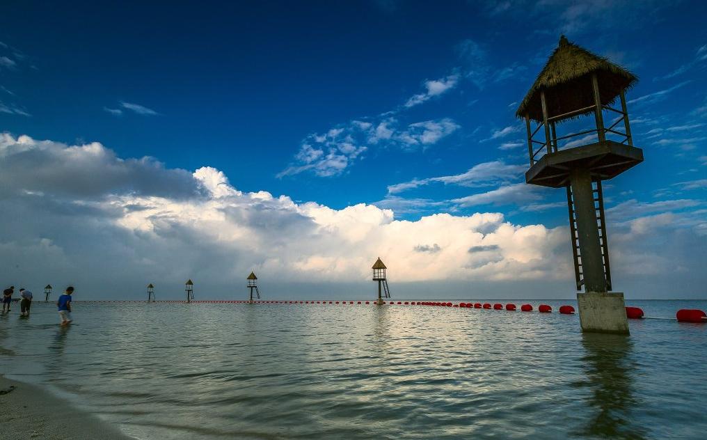 启东海上威尼斯黄金海滩,启东海上威尼斯碧海银沙无边泳池