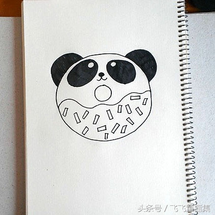 可爱简单的简笔画大熊猫,儿童简笔画教程大熊猫