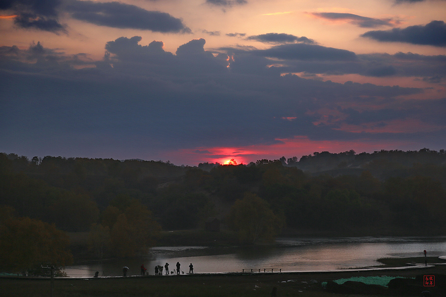 坝上草原雪景航拍,坝上草原秋景美图