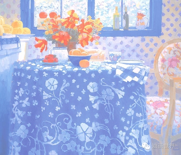 禅意山水意境油画,浓郁诗意的风景油画