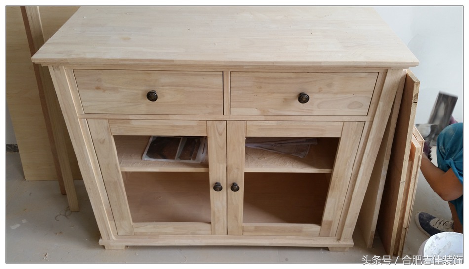 橡胶木指接板家具效果图,老王看装修