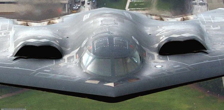 飞机进气道的发展和演变,隐身轰炸机设计图