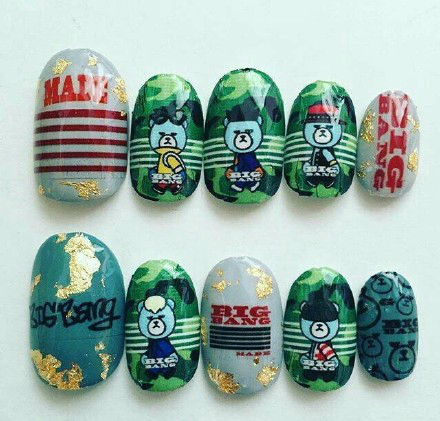 bts美甲,bts美甲田柾国