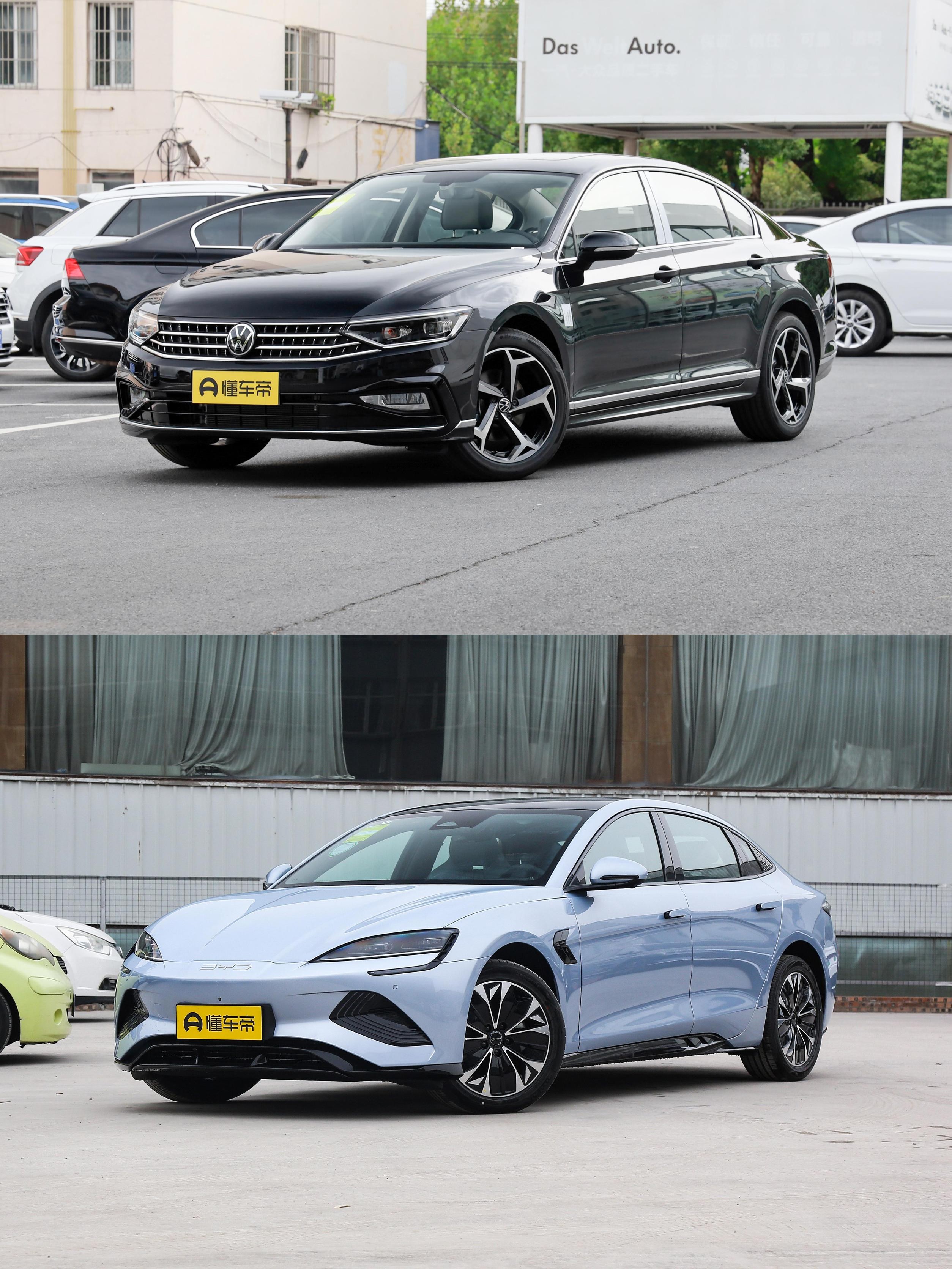 比亚迪海豹老款和冠军版怎么选,比亚迪海豹dmi与长安深蓝实车对比