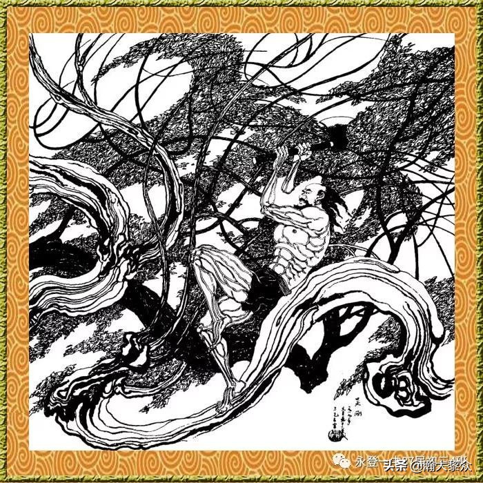 卢延光白描连环画全集,卢延光山水白描精品集