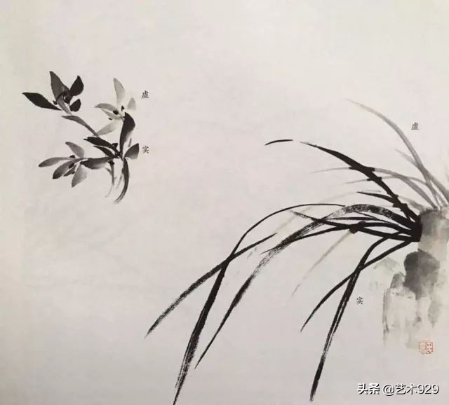 国画兰花画法免费技法教程,国画兰花绘画图