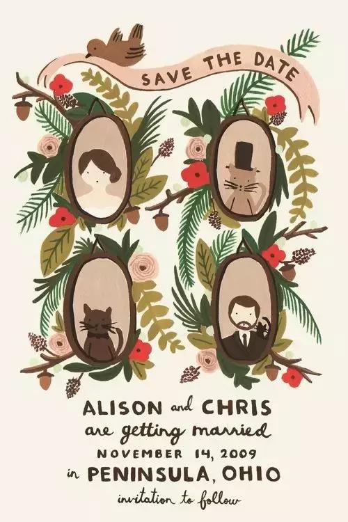 10张结婚婚礼个性定制请柬,6个创意婚礼请柬设计