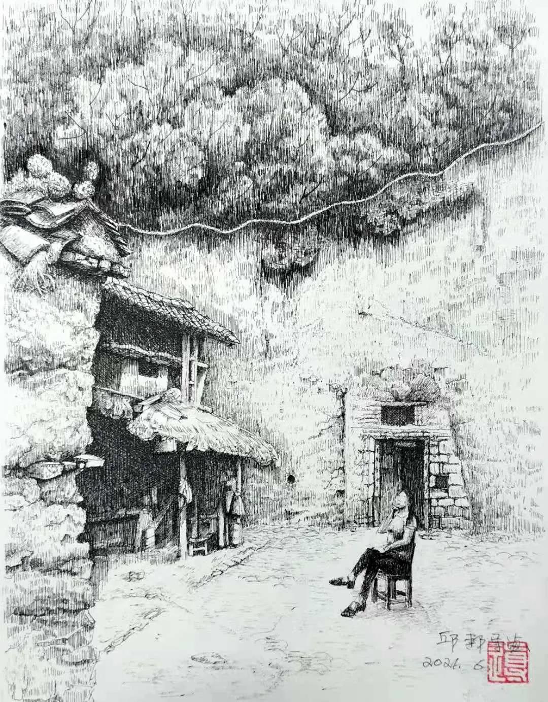 画吧画友作品欣赏,幸福原创画作品