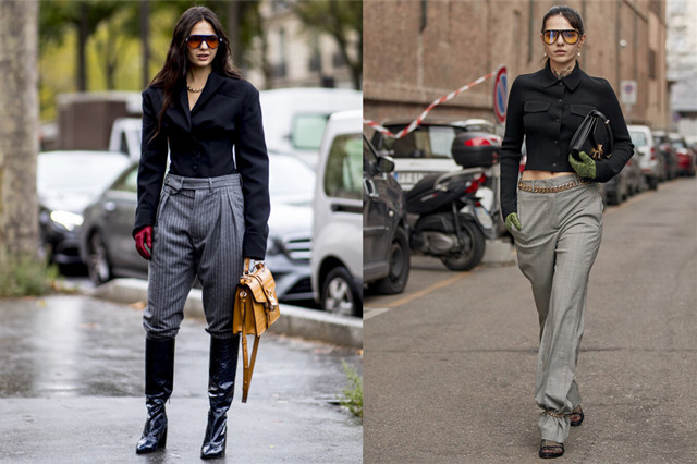 穿黑色的紧身裤大气又时尚,不要老穿紧身裤