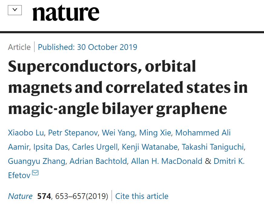 石墨烯材料突破,石墨烯魔角超导
