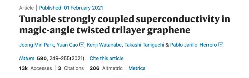 95后Nature狂魔曹原7连杀，一周发两篇Nature，每次都是枯燥感觉