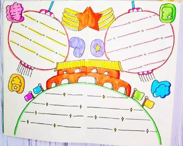 国庆手抄报内容好句无模板,国庆节的手抄报文字内容四个模板