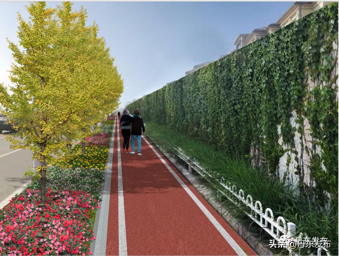 已经建好的国家登山健身步道,丹东新区健身步道