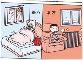 冬天南北大战南暖北冷,南北过冬姿势