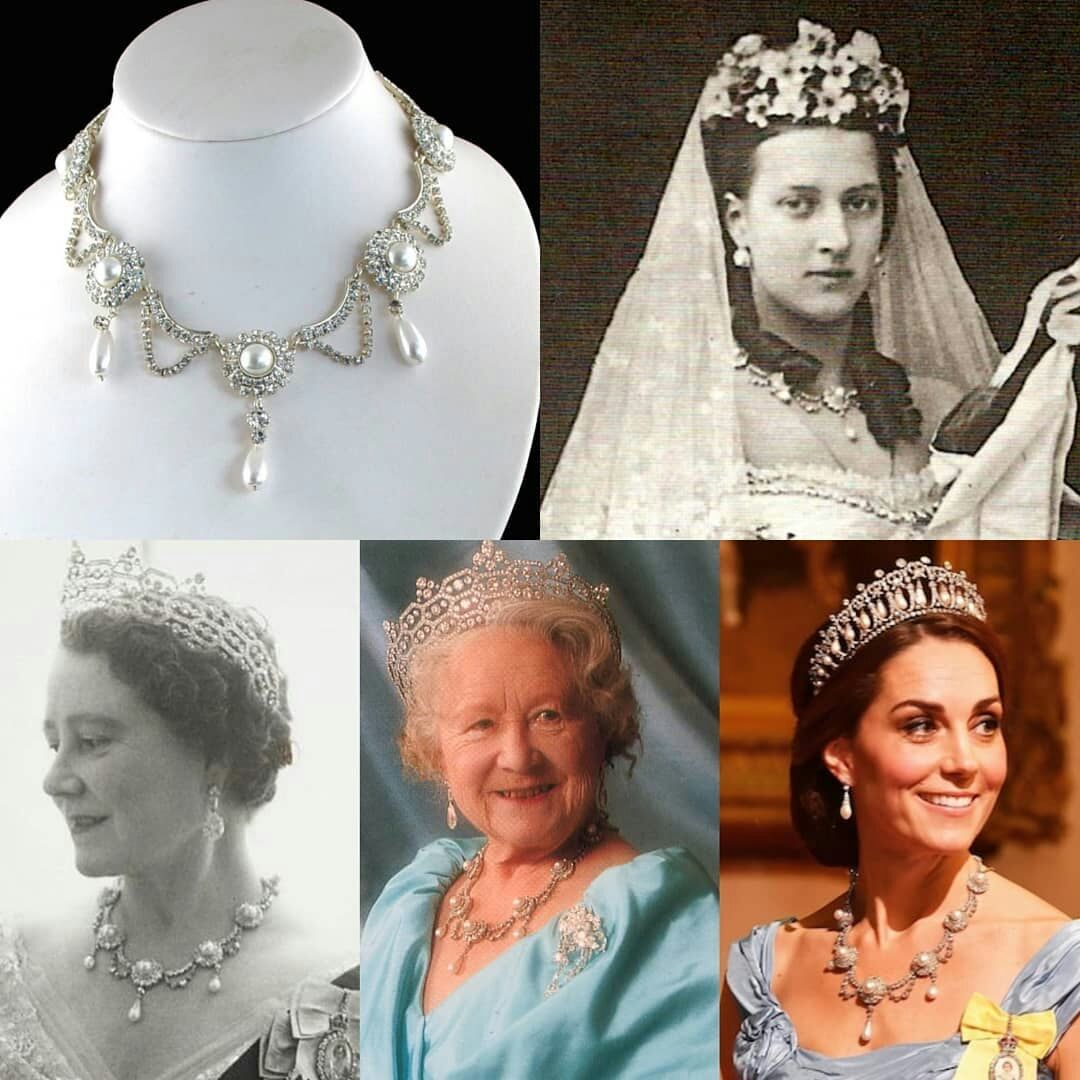 凯特国宴珠宝图片,凯特加冕礼银丝花冠