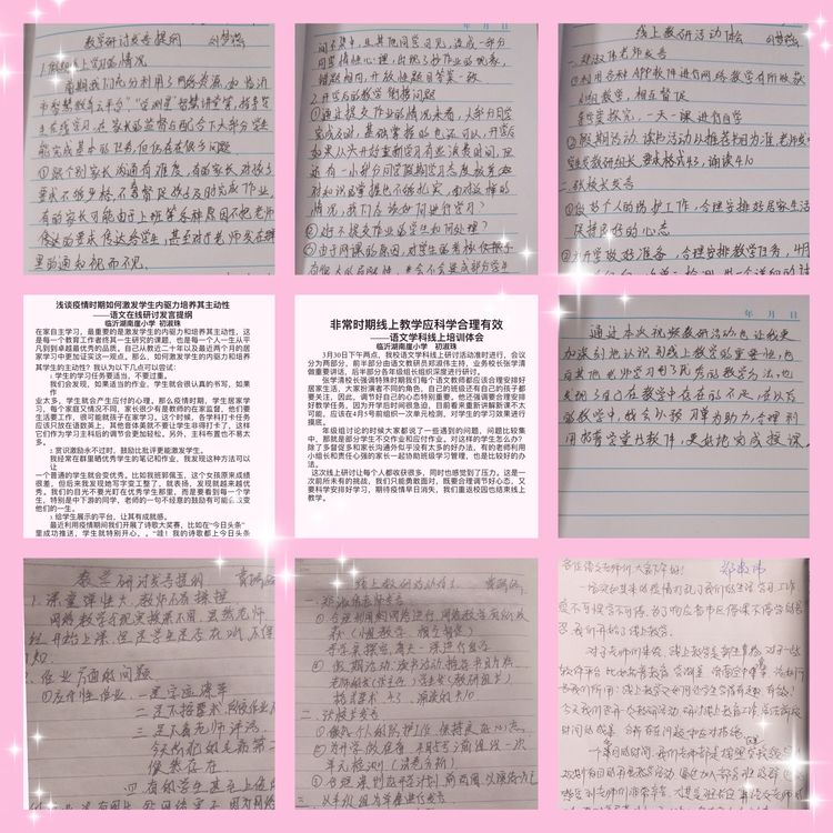 “疫”立前行，“语”你成长——湖南崖小学语文线上教研