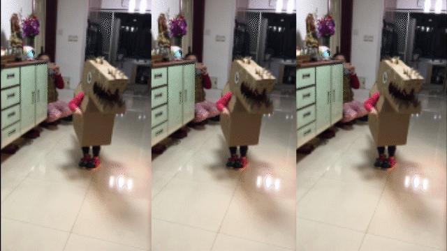 纸箱恐龙教程完整版一年级学生版,用纸箱做恐龙的做法视频大全