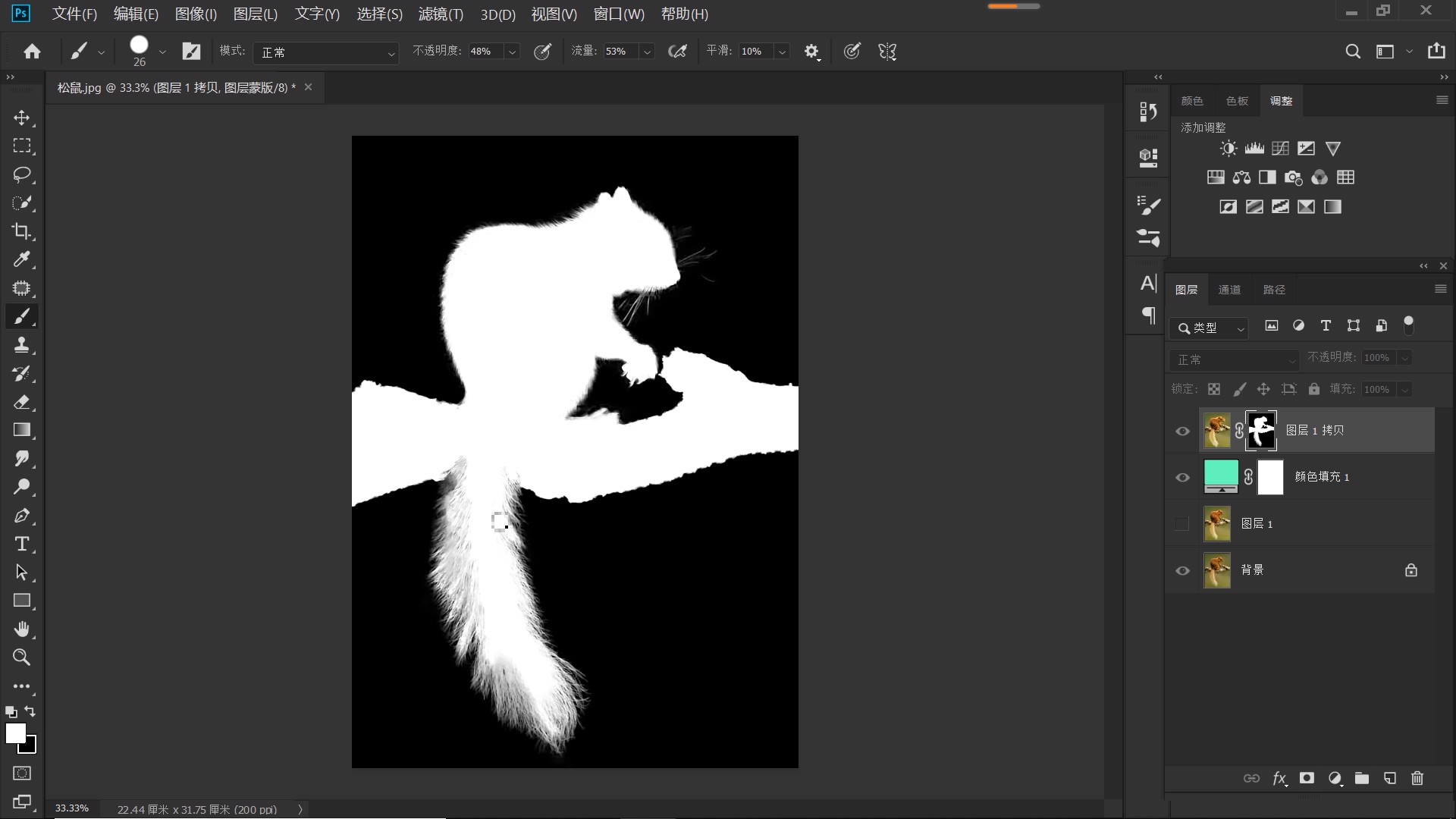 ps抠图动物最快又完整的方法,ps抠图教程动物毛发新手