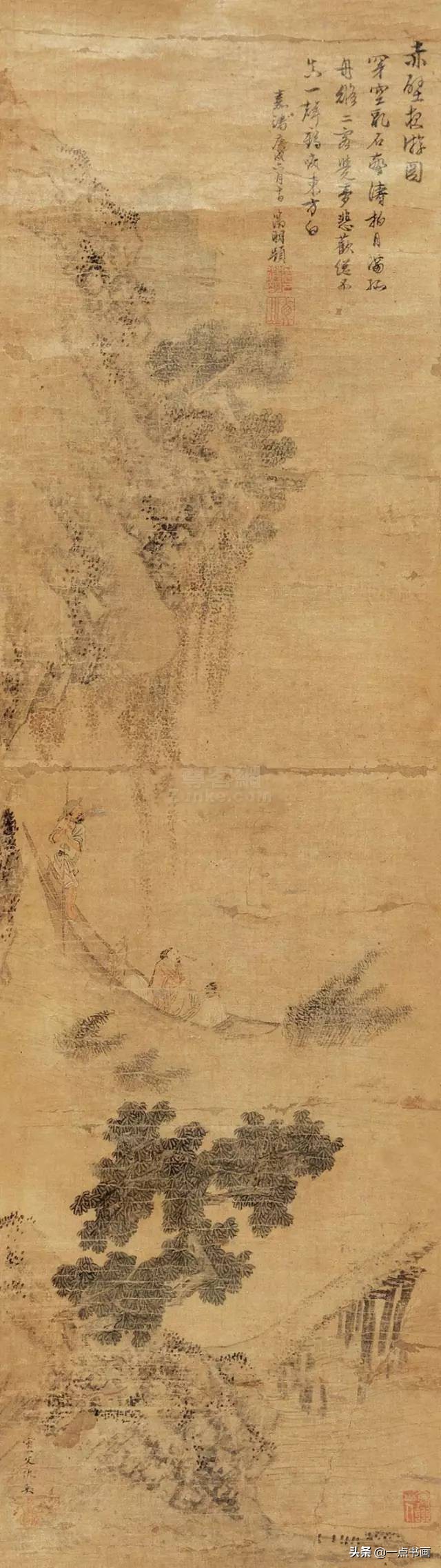 明仇英拍卖60亿的作品,明仇英桃源仙境图临摹