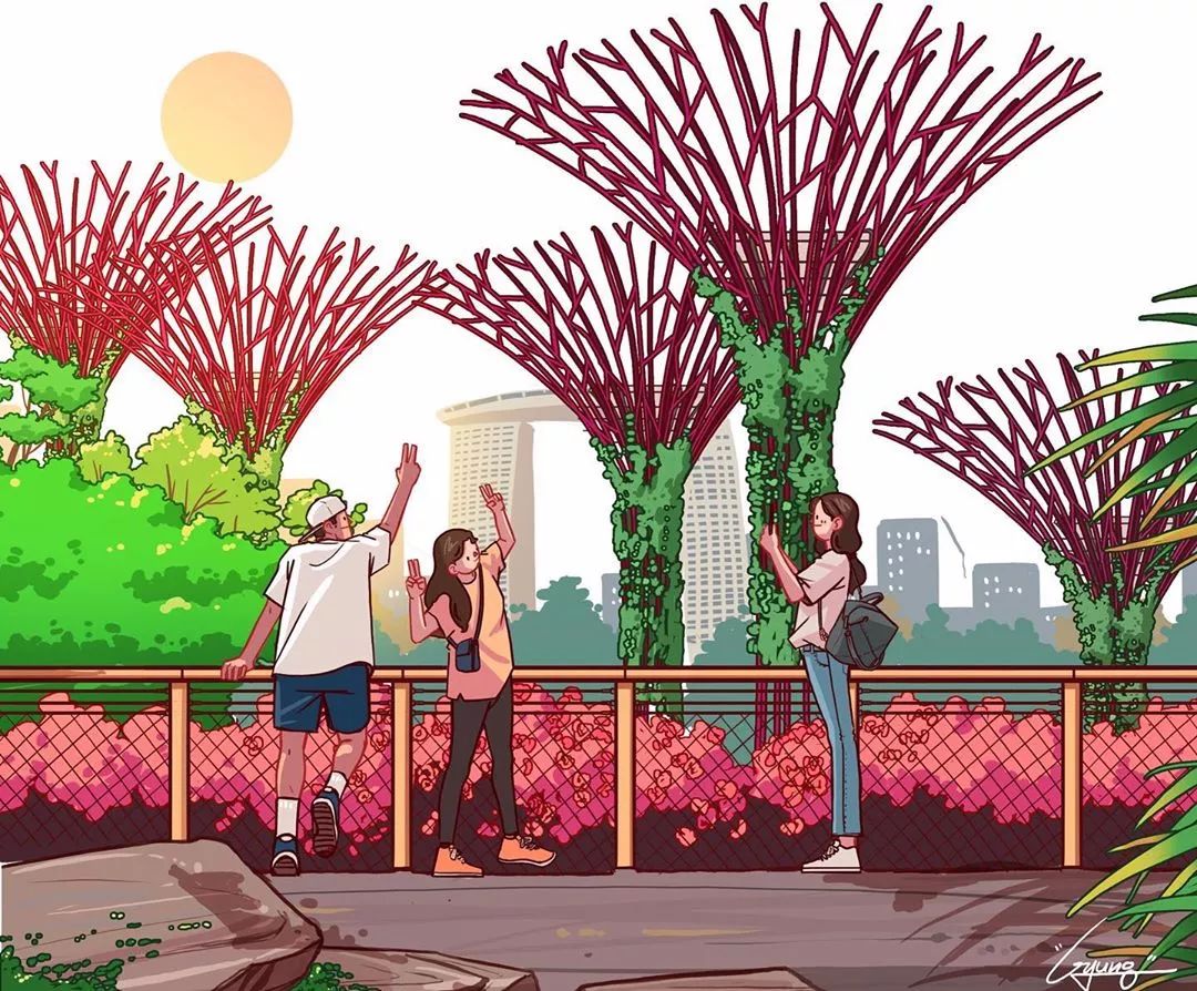 情侣日常手绘插画日记,手绘给女朋友的手账画