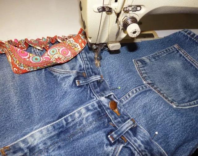 不穿的旧牛仔裤可以做些什么,怎样用旧牛仔裤做全身围裙