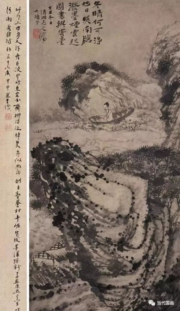 石涛山水画精品作品,石涛山水画高清大图临本