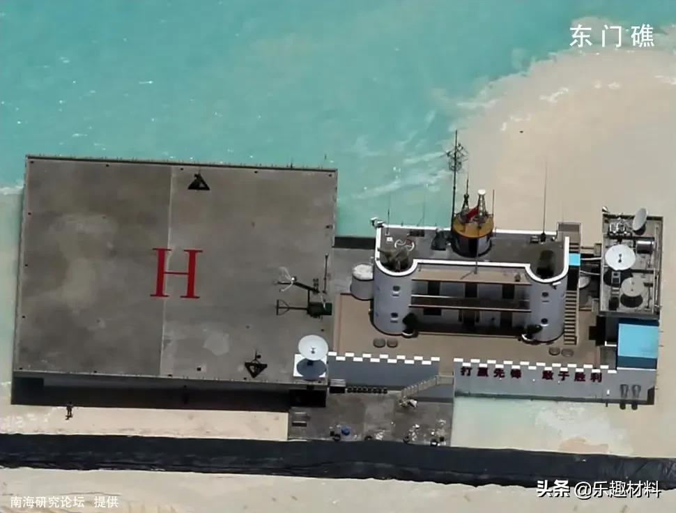 细微处看南沙东门岛，除了高楼大厦外，已开始形成完整的岛礁生态