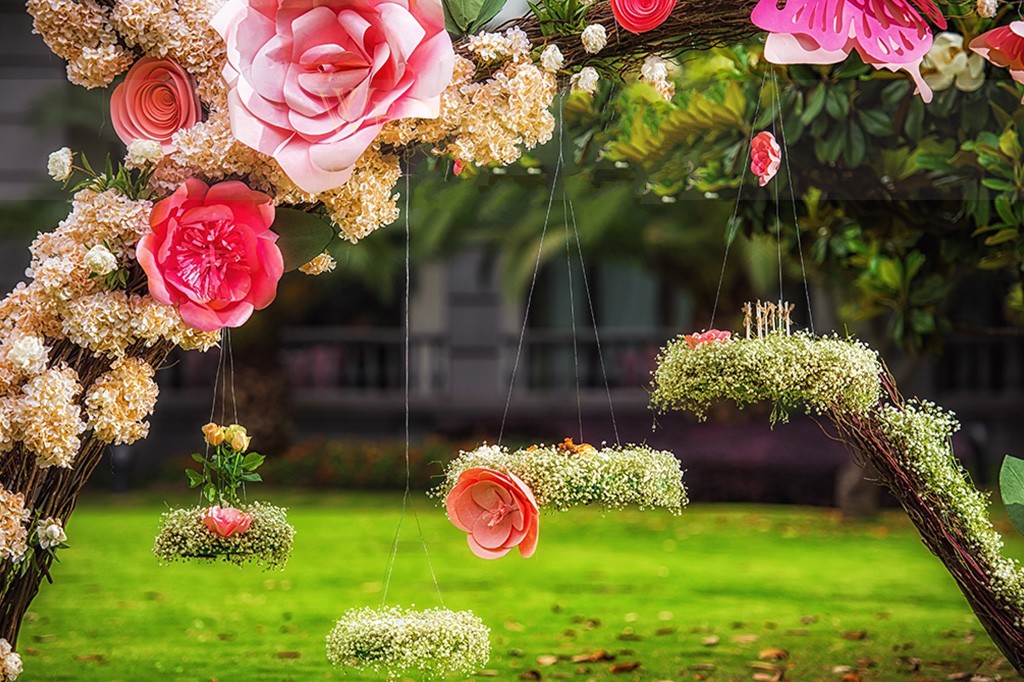 阿一会馆大众点评运营策划与设计之陌上花开草坪婚礼