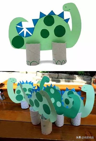 恐龙贺卡手工制作,纸盒手工制作大全创意幼儿园恐龙