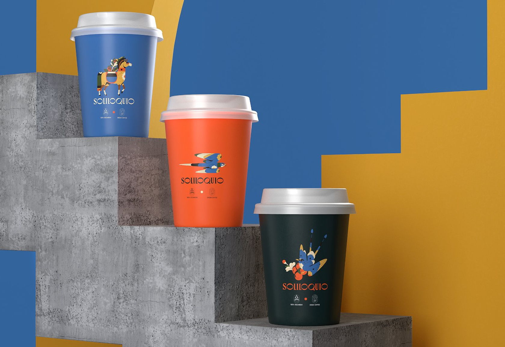 SoliloquioCoffee哥伦比亚咖啡品牌设计via:CristianGonzález​​​​