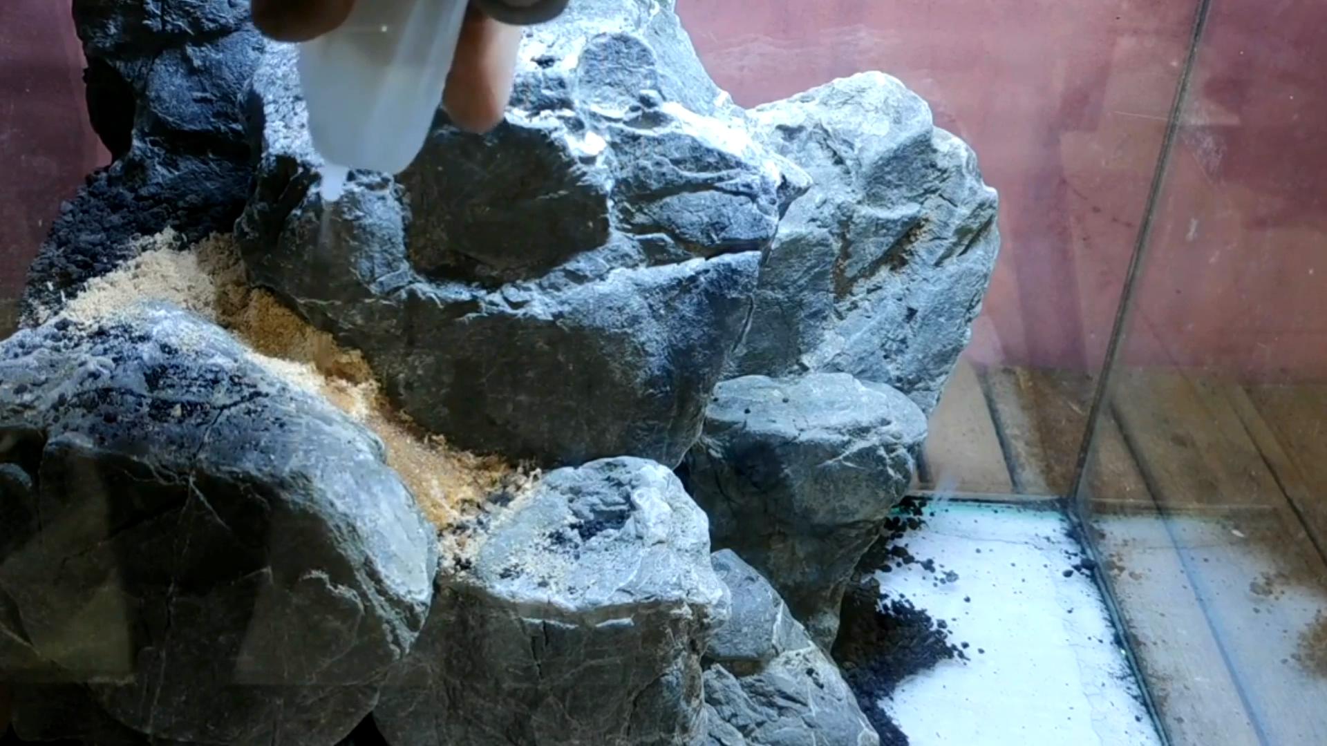 水陆缸石头拼接造景教程,真石头假山拼接造景