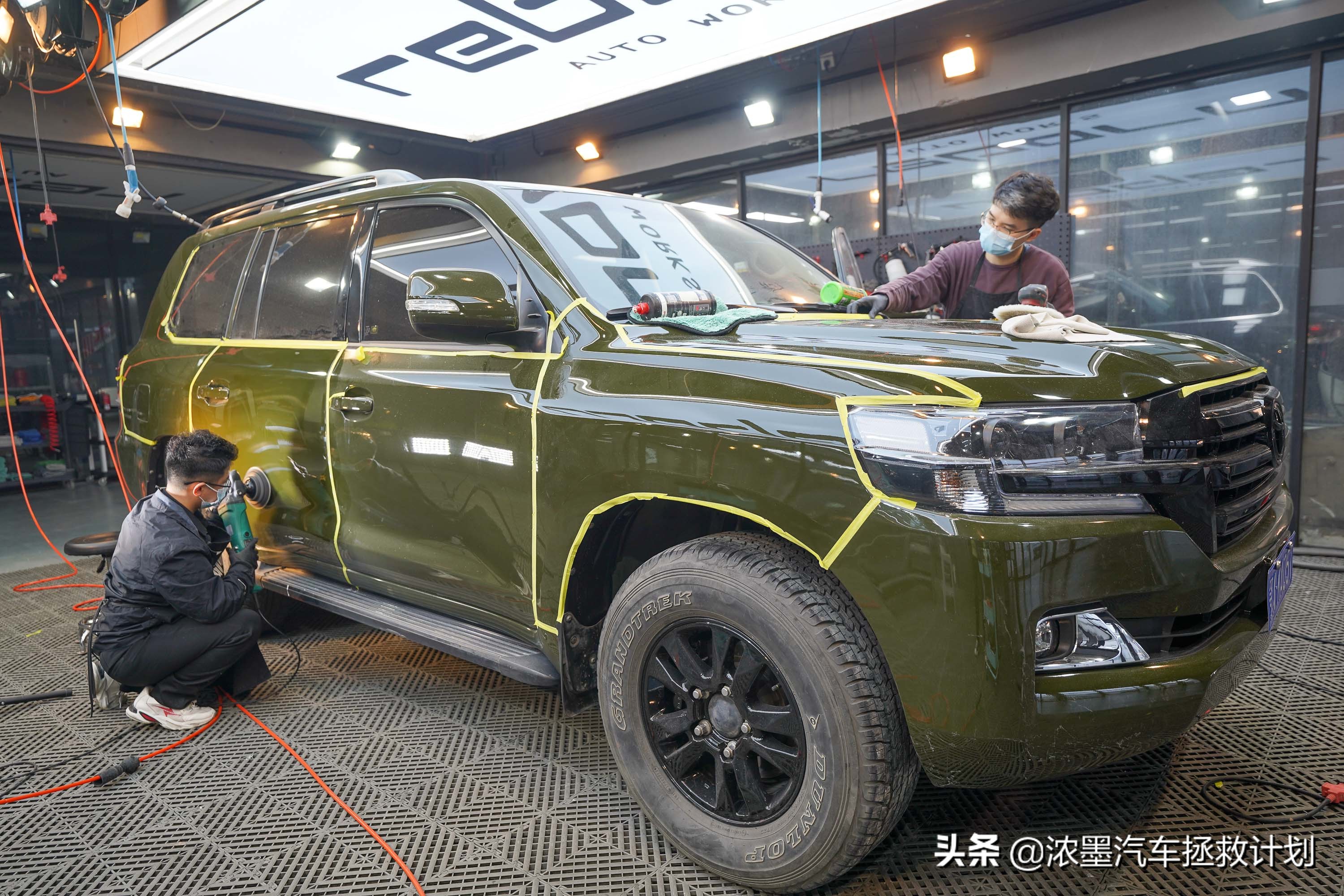 丰田霸道酷路泽带你翻山越岭,丰田兰德酷路泽低速4驱越野模式