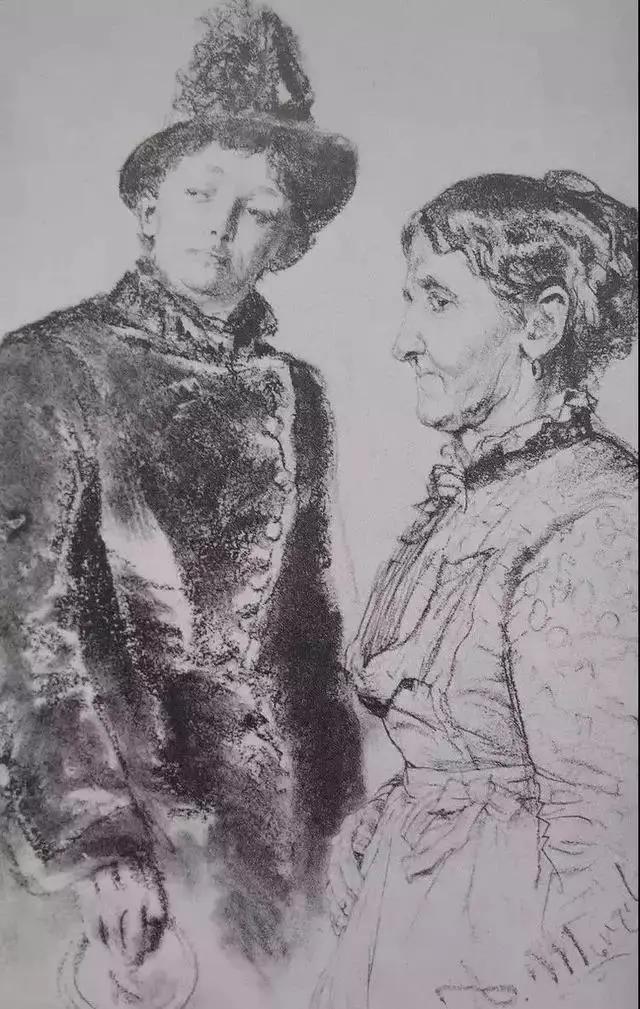 阿道夫门采尔速写作品,门采尔高清速写作品图片